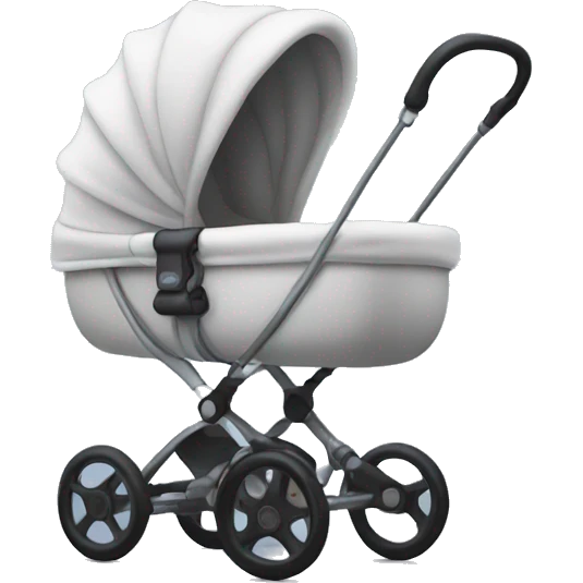 stroller with bigger baby emoji