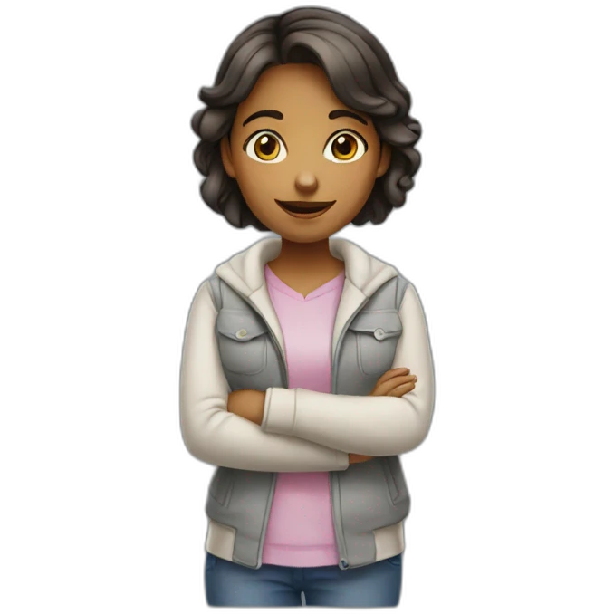 fille adolescente intelligente emoji