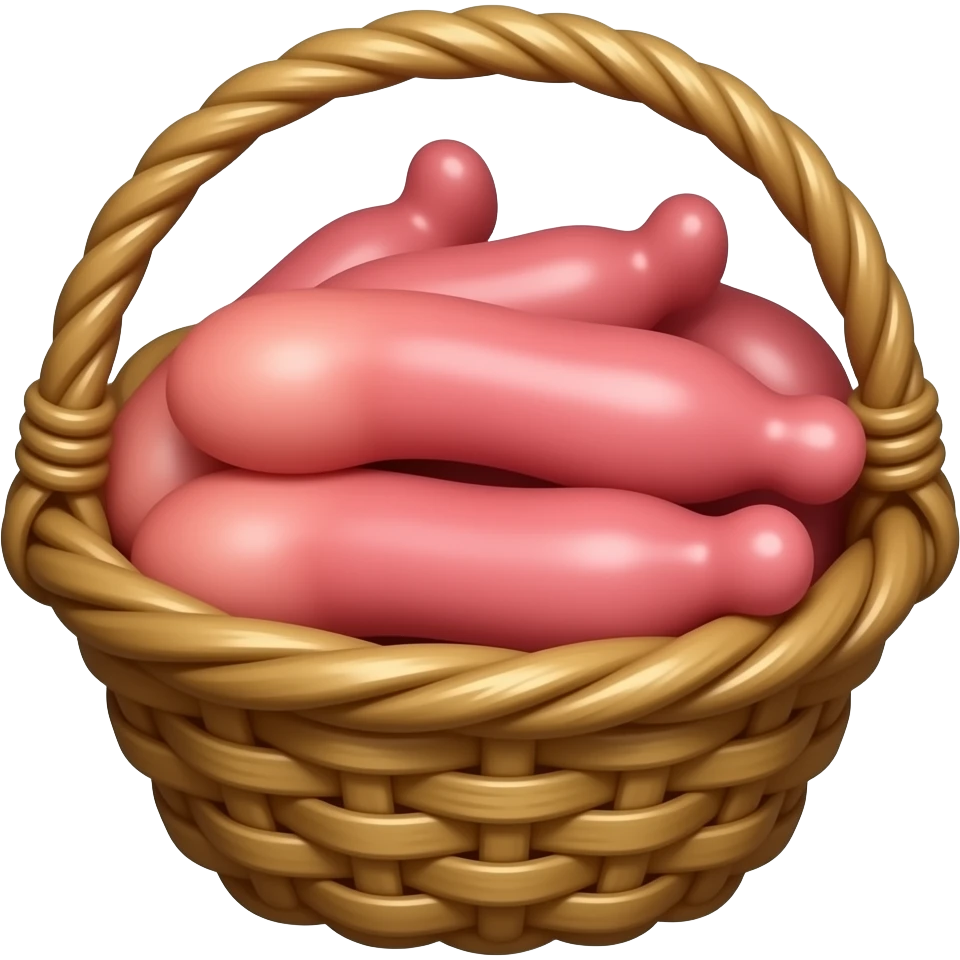 a basket full of penises emoji