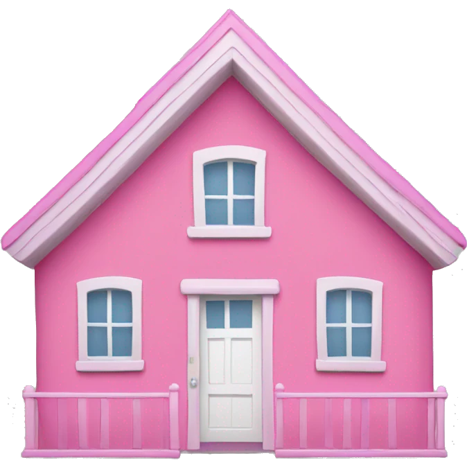 Pink house emoji