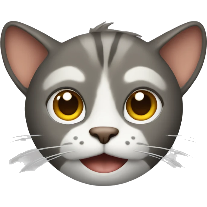 Cat with monkey hands emoji