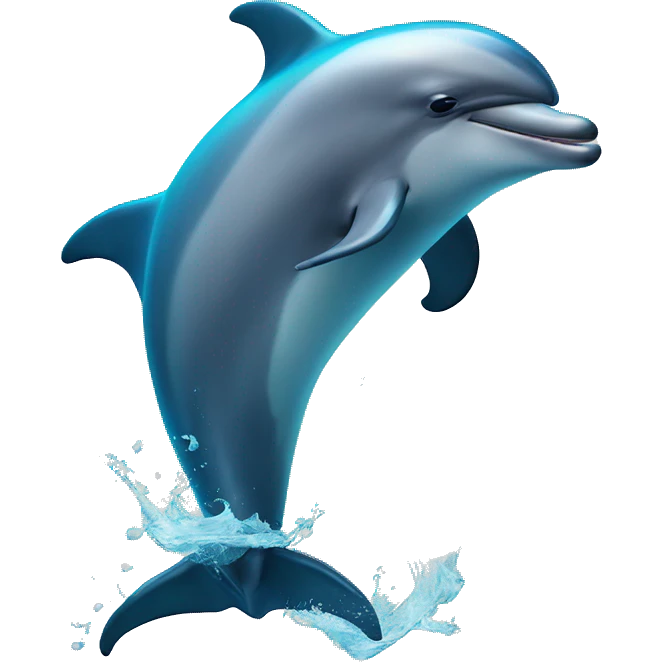 Dolphin splitting emoji