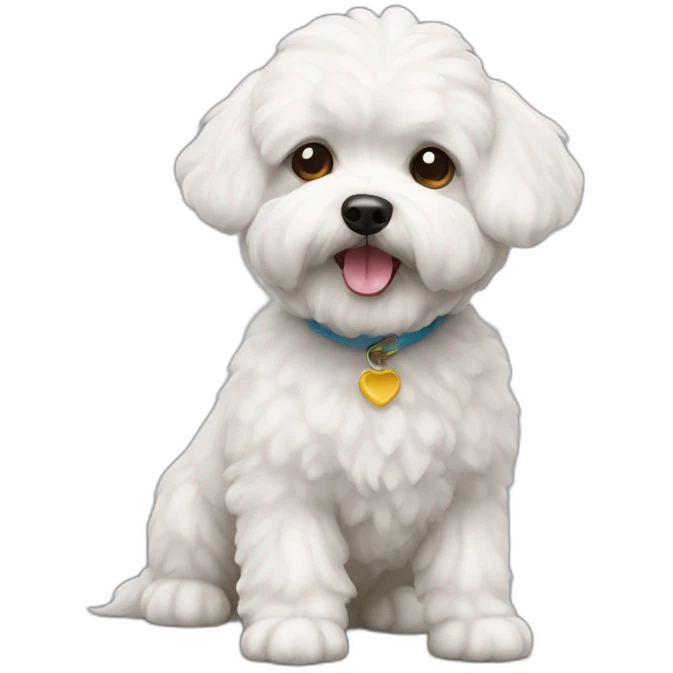 Bichon maltes-dog emoji
