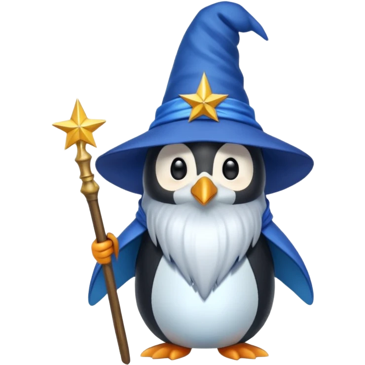 Penguin Wizard emoji