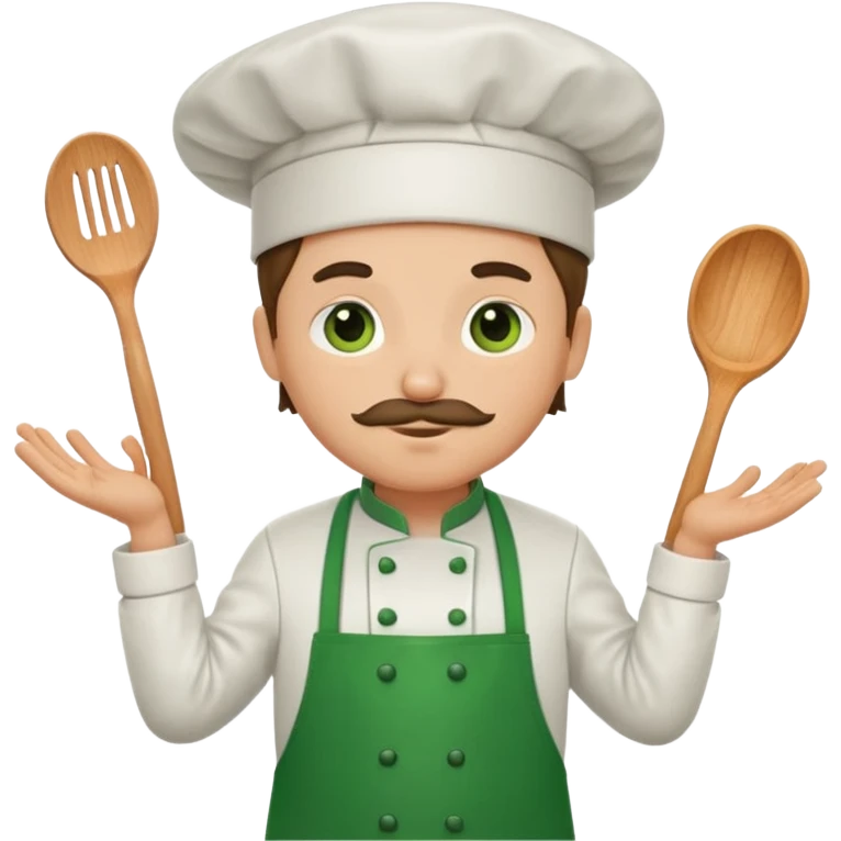 chef with green apron emoji