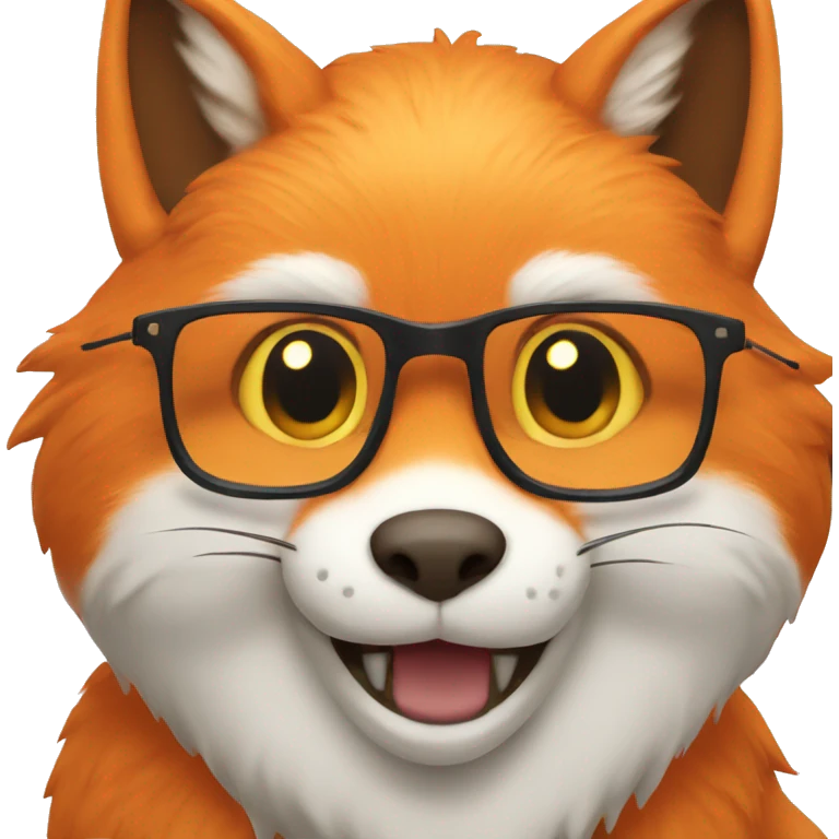 fox who looks like an orange cat emoji