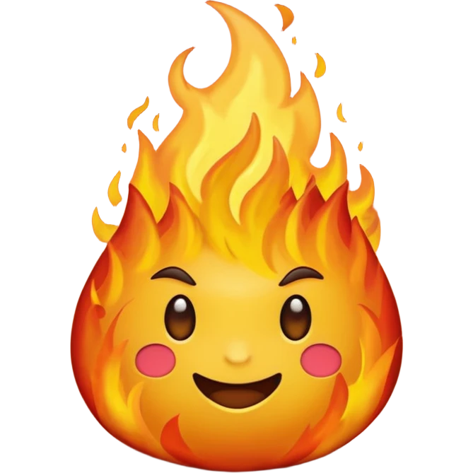 a lua tem que estar dentro do fogo e sem mini emoji