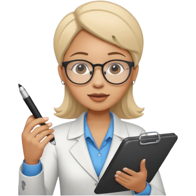 a survey research interviewer asking questions and recording data please add the word CASES to the back of the clipboard emoji