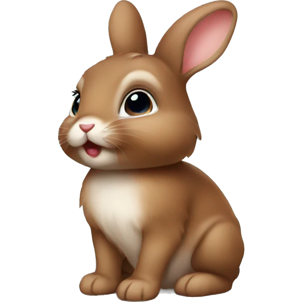Brown baby bunny  emoji