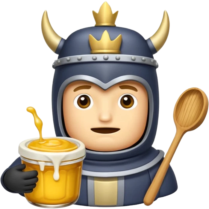 Mini pekka con un panqueque en la cabeza emoji