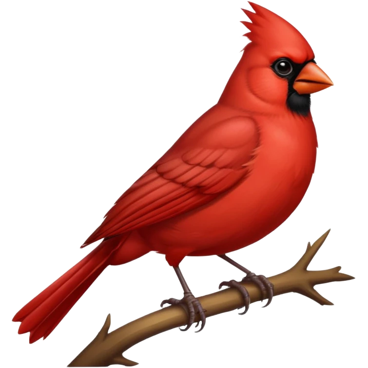 Red cardinal for text emoji