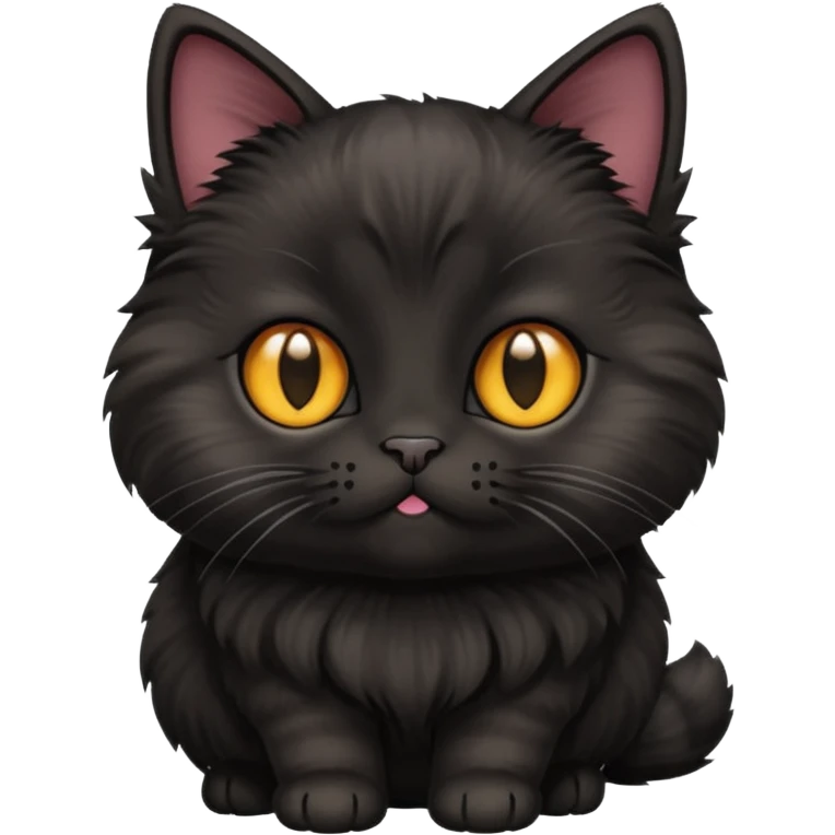 Black munchkin cat emoji