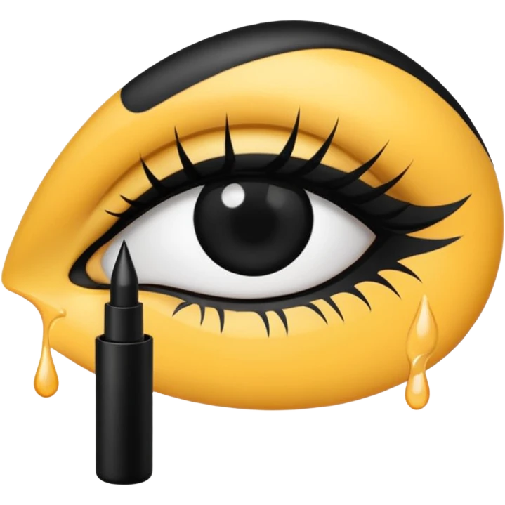 an eyeliner emoji