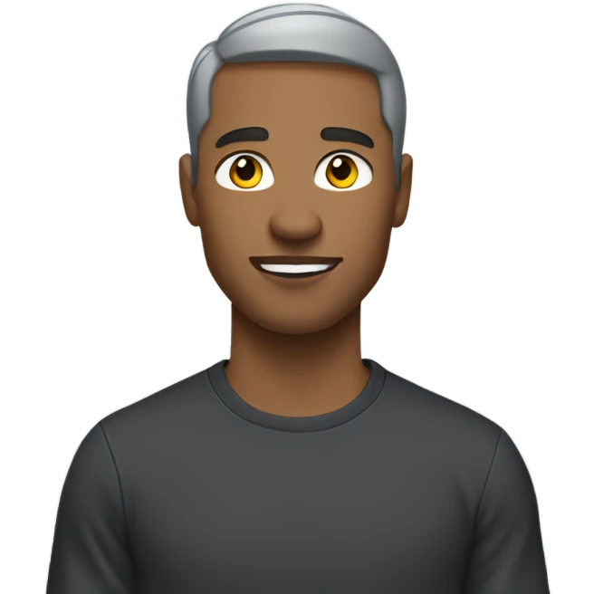 guy wearing black shirt and nike grey sweatpants emoji