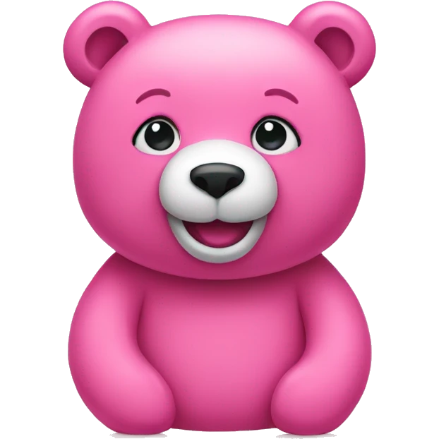 Pink bear emoji