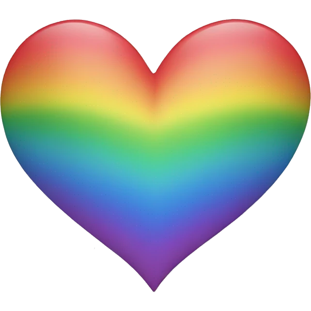 Rainbow heart emoji