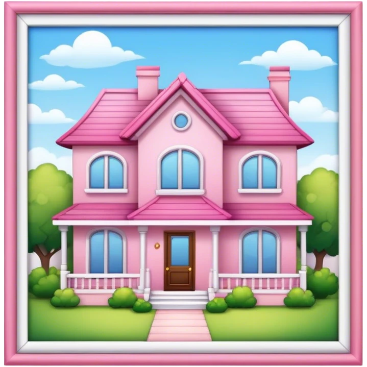 girly house  emoji