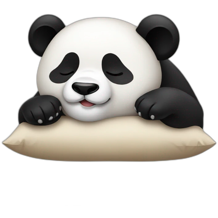 sleeping panda emoji
