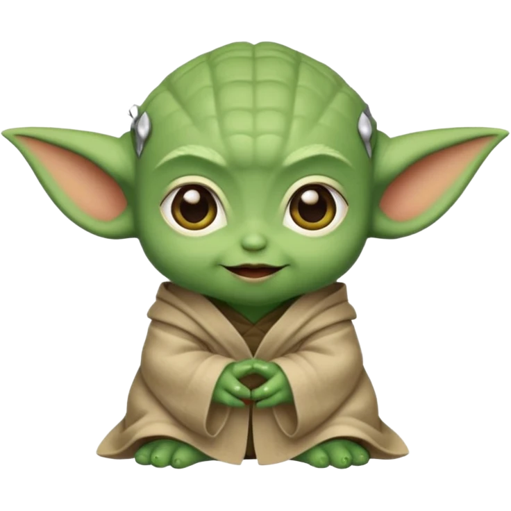 Mini yodas cuquis para niñas emoji