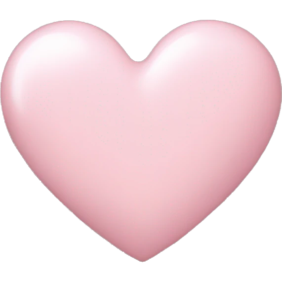 Light pink heart emoji