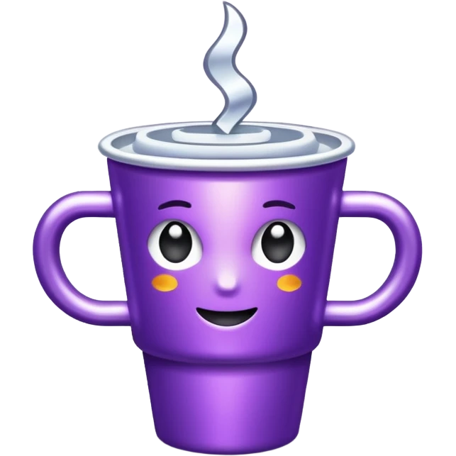 glitter purple cup emoji