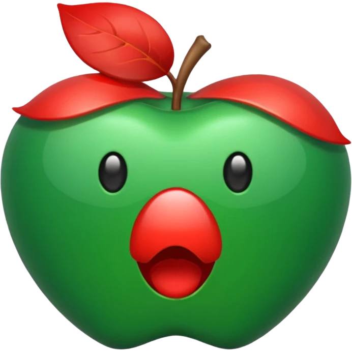 red and green BRB emoji