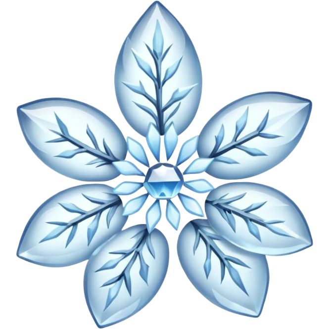 Frozen flower emoji