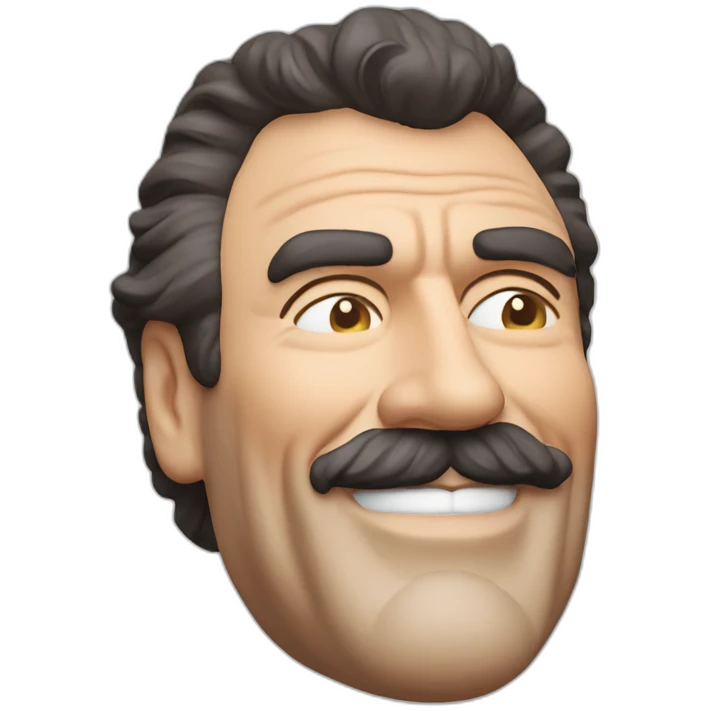 Tom Selleck as Thomas Magnum smiling face emoji