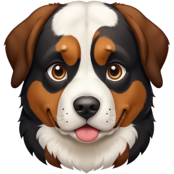  Short haired Swiss mountain dog emoji
