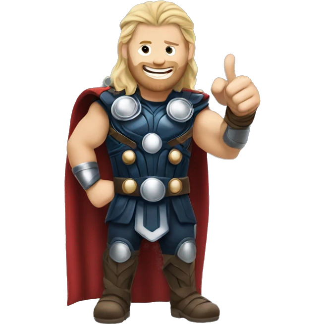 Realistic Thor giving a thumbs up  emoji