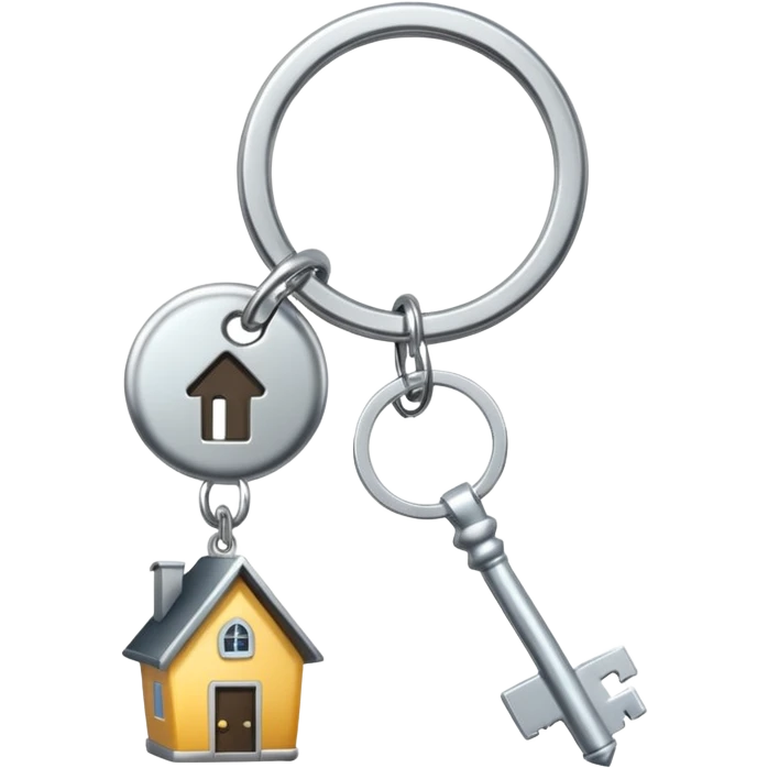 key with home keychine emoji