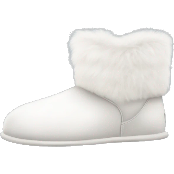White fluffy uggs￼ emoji