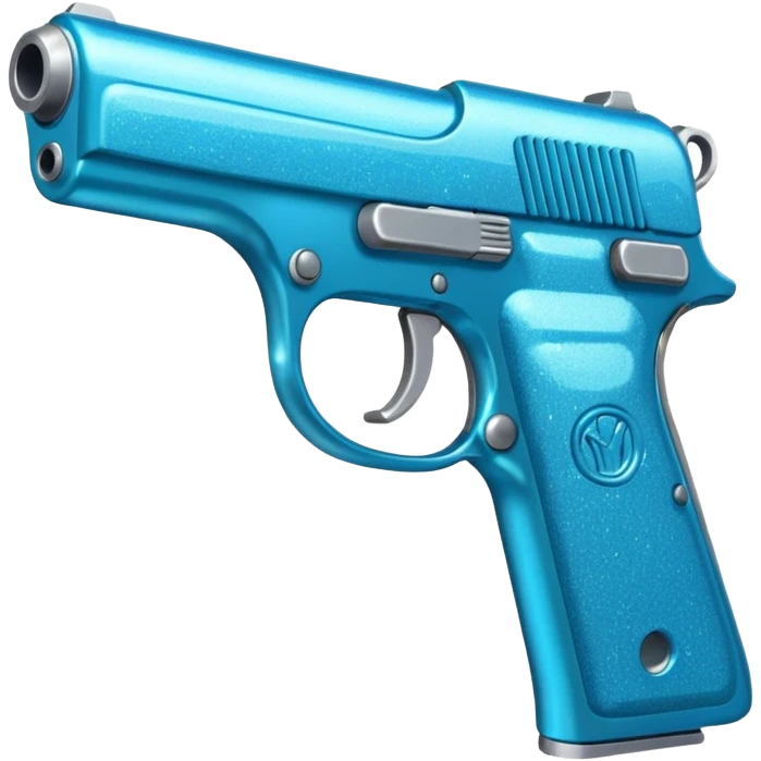 glitter blue cian gun emoji