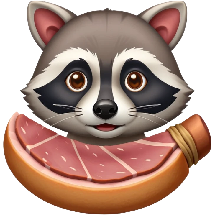 SPAM MEAT raccoon EMOJI  emoji