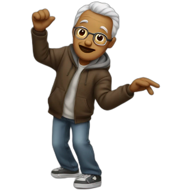 Papa qui dab emoji