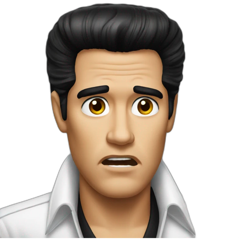 annoyed elvis emoji