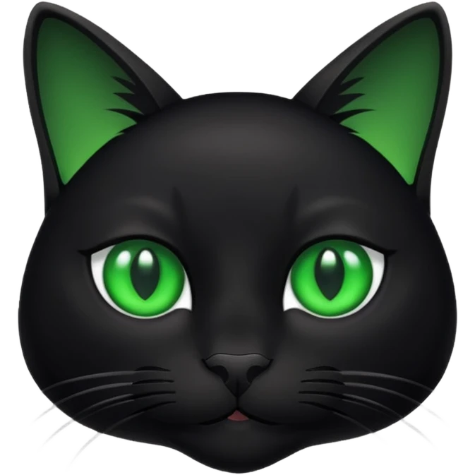 Gato color negro emoji