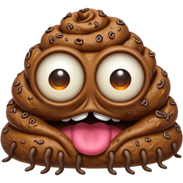 D&D beholder made out of poop emoji