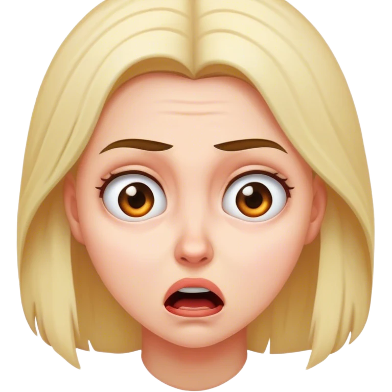 Scared woman emoji
