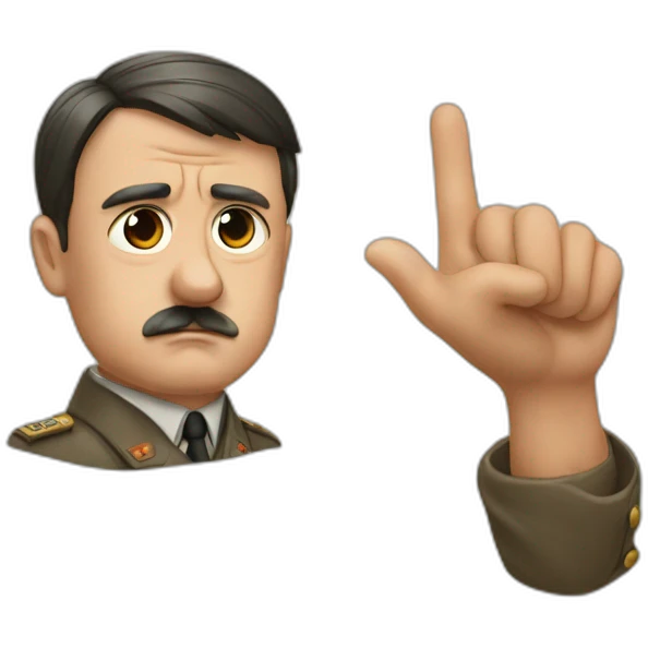 Hitler et son signe emoji