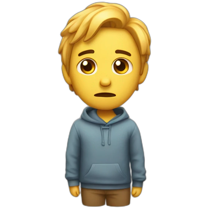 Sad 3d emoji  emoji