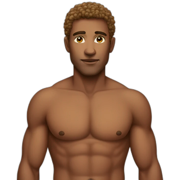 without-shirt emoji