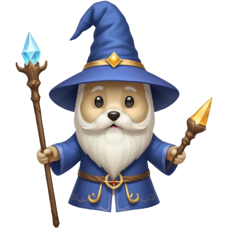 Dog wizard emoji
