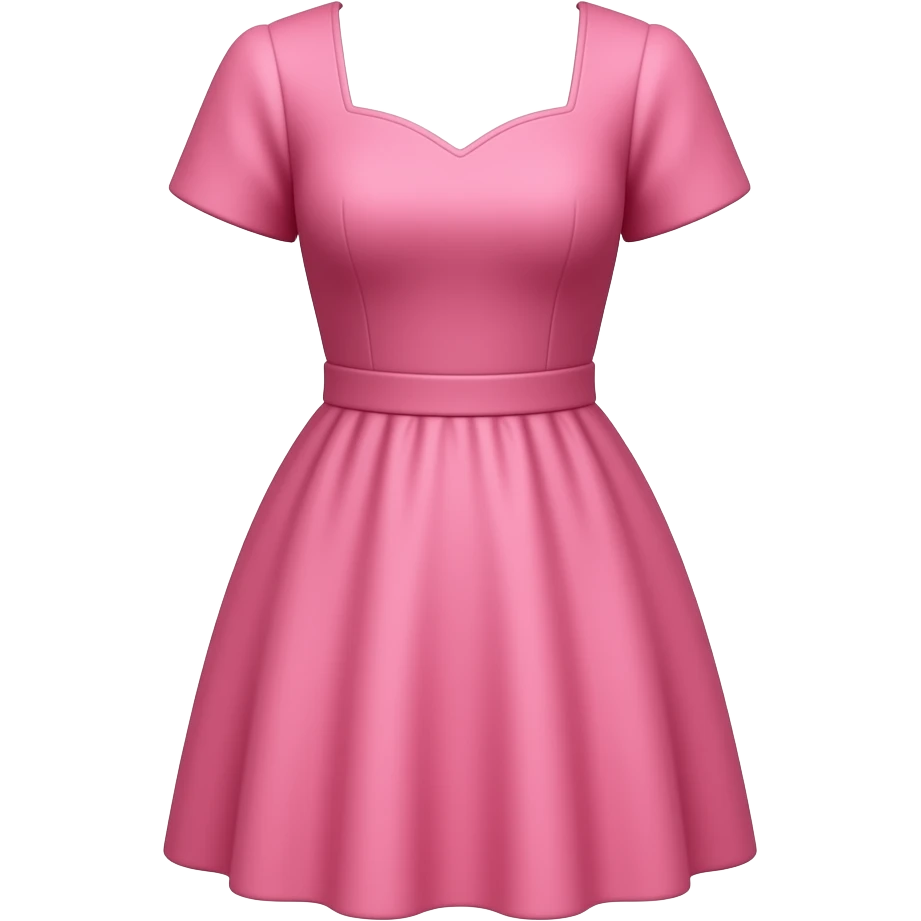 Pink dress emoji like this 👗very simple but pink emoji