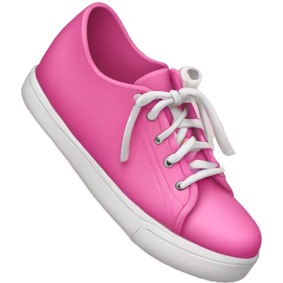 Pink shoe emoji