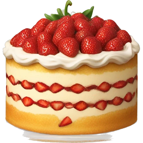 Tarta frutilla  emoji