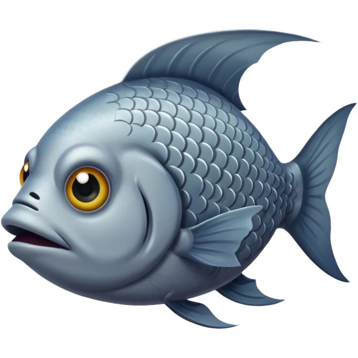 Scary fish sad emoji