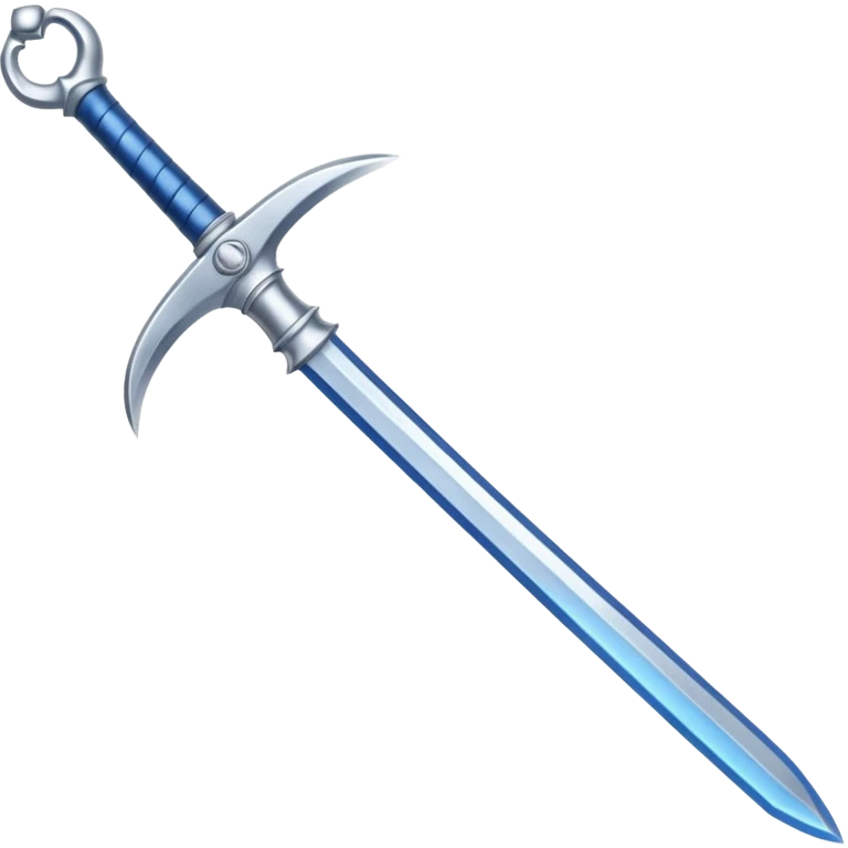 Frost Edge — blue blade + silver hilt emoji