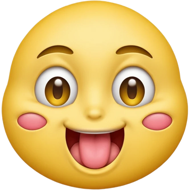 Emoji of a yellow face with tongue out and eyes rolled back. emoji