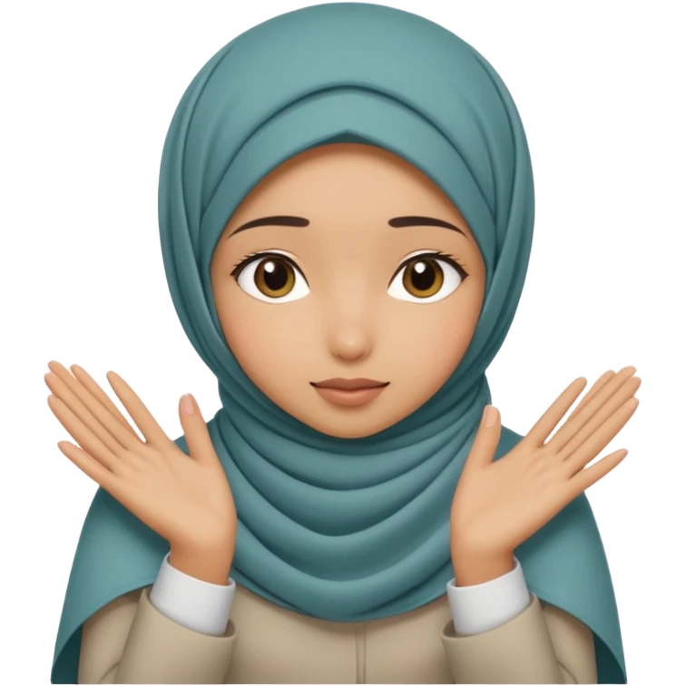 Hijabi girl sitting.     head covered
hands pulling the fabric in
shy-but-dramatic energy
“no cameras pls” but in a cute way
soft + mysterious vibe emoji